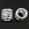 Sterling Silber Perlen Europa, 925 Sterling Silber, Rohr, plattiert, hohl, keine, 6.5x7mm, Bohrung:ca. 5mm, verkauft von PC