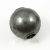Iron Beads, Round, plated, large hole 5mm Approx 2mm 