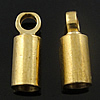 Brass End Cap, Tube, plated 2.5mm Approx 1.5mm 