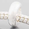 Zinc Alloy European Beads, Rondelle, plated, without troll 