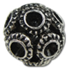 Zinc Alloy Beads Setting, Round, plated nickel, lead & cadmium free Approx 2.5mm, Approx 