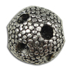 Zinklegierung Perlen Einstellung, Trommel, plattiert, keine, frei von Nickel, Blei & Kadmium, 11x10mm, Bohrung:ca. 3mm, ca. 336PCs/kg, verkauft von kg