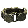 Men Bracelet, Zinc Alloy, with Cowhide, plated, nickel, lead & cadmium free Approx 9 Inch 