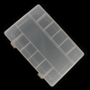 Caja plástica de abalorios, Plástico, Rectángular, 273x180x50mm, 60PCs/Grupo, Vendido por Grupo