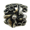 Enamel Zinc Alloy European Beads, Rondelle, plated, large hole Approx 4.5mm, Approx 