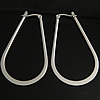 Stainless Steel Hoop Earring, 304 Stainless Steel, stainless steel hoop earring, Teardrop 