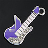 Musical Instrument Shaped Zinc Alloy Pendants, with enamel, plated, enamel Approx 2.5mm 