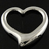 Stainless Steel Linking Ring, Heart, original color 