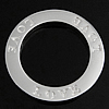 Sterling Silber Linking Ring, 925 Sterling Silber, Kreisring, plattiert, mit Brief Muster, keine, 22.5x22.5x2mm, Bohrung:ca. 16mm, verkauft von PC