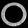 Bague en argent pur, argent sterling 925, Anneau ovale, Placage, avec le motif de lettre, plus de couleurs à choisir Environ 16mm, Vendu par PC