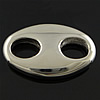 Нержавеющая сталь бар соединитель., нержавеющая сталь, Плоская овальная форма, 1/1 петля, оригинальный цвет отверстие:Приблизительно продается PC