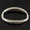 Нержавеющая сталь Связывание кольцо, нержавеющая сталь, Овальная форма, оригинальный цвет продается PC