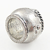 Zinc Alloy Large Hole Beads, Drum, plated nickel, lead & cadmium free Approx 9mm 