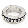 Zinc Alloy Large Hole Beads, Donut, plated nickel, lead & cadmium free Approx 7mm 