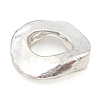 Zinc Alloy Large Hole Beads, Nuggets, smooth nickel, lead & cadmium free Approx 11mm 