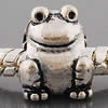 Zinc Alloy European Beads, Frog, plated, without troll 