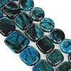 Perles en Turquoise synthétiques, multiple tailles pour le choix, multicolore, 15-25mm Environ 1mm .7 pouce, Vendu par kg