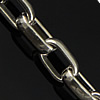 Stainless Steel Box Chain, 304 Stainless Steel, oval chain, original color Approx 