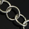 Stainless Steel Cable Link Chain, 304 Stainless Steel, round link chain, original color Approx 