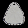 Zinc Alloy Tag Charm, Triangle, plated nickel, lead & cadmium free Approx 3mm 