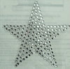 Adorno del hotfix del rhinestone, diamantes de imitación, Estrella, Grado AA, 265x265mm, Vendido por UD