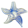 Pendentifs artisanaux au style murano, chalumeau, étoile de mer, fait à la main, sable d'or, plus de couleurs à choisir Environ Vendu par PC