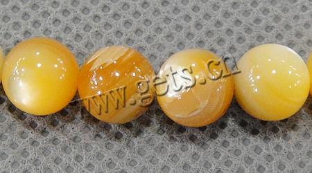 Seashell Beads, Yellow Shell, Round, natural, more sizes for choice, Length:Approx 16 Inch, Sold By Strand