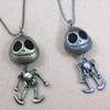 Couple Zinc Alloy Necklace, Skeleton, plated Approx 29 Inch 