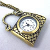 Watch Necklace, Zinc Alloy, Rectangle, 45mm Approx 29 Inch 