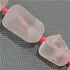 Natural Rose Quartz Beads, Nuggets, frosted Approx 2.5mm Inch 