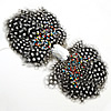 Guinea Fowl Feather Costume Accessories, with Non-woven Fabrics, Bowknot, with acrylic rhinestone, approx 