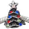 European Christmas Beads, Zinc Alloy, plated, without troll & with rhinestone cadmium free 