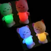 LED lampe de nuit en coloré, plastique, chat, Vendu par PC