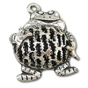 Zinc Alloy Animal Pendants, Frog, plated nickel, lead & cadmium free Approx 2mm 