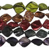 Perles de coquillage peint, coquille, pepite, peinture, couleurs mélangées, 18~20x18~20mm Environ 1mm Vendu par lot