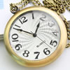 Watch Necklace, Zinc Alloy, Flat Round Approx 31 Inch 