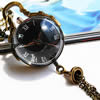 Collar De Reloj, aleación de zinc, chapado en color bronce antiguo, giro oval, longitud:aproximado 31 Inch, Vendido por Sarta