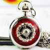 Watch Necklace, Zinc Alloy, Flat Round, enamel, red Approx 31 Inch 