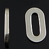 Anillo de enlace de acero inoxidable, Redondo Aplanado, color original, 13x7x1.5mm, 9x3mm, 10000PCs/Bolsa, Vendido por Bolsa