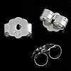 925 Sterling Silver Tension Ear Nut, plated Approx 1.2mm 