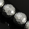 Las Perlas De Hematites Sin Magnético, Hematita no magnética, Esférico, chapado en color de platina, Negro, Grado A, 10mm, agujero:aproximado 1.6mm, longitud:aproximado 16 Inch, aproximado 40PCs/Sarta, Vendido por Sarta