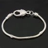 Laiton European Bracelet chaîne, Placage, plus de couleurs à choisir, 3mm Environ 8.5 pouce, Vendu par brin