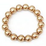Joyas de perlas de vidrio de pulseras, 12mm, longitud:6.5 Inch, Vendido por Sarta