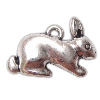 Zinc Alloy Animal Pendants, Rabbit, plated nickel, lead & cadmium free Approx 1.5mm, Approx 