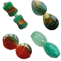 Natural Malachite Agate Beads