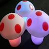 LED Colorful Night Lamp, PVC Plastic, mushroom 
