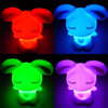 LED Colorful Night Lamp, Plastic, Rabbit 