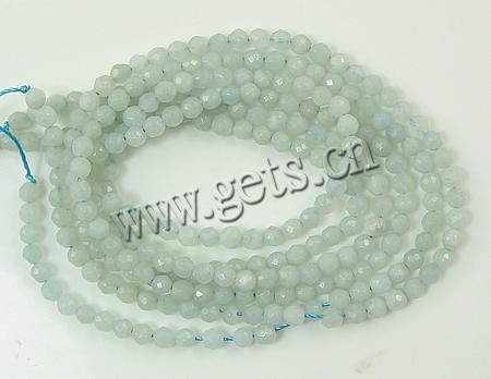 Perles amazonite, Rond, fait à la main, multiple tailles pour le choix, Longueur:15 pouce, Vendu par brin