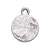 Zinc Alloy Tag Charm, Coin, plated nickel, lead & cadmium free Approx 2.5mm, Approx 