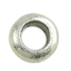 Perla de agujero grande de aleación de zinc, Tambor, libre de cadmio, 4.5x10mm, agujero:aproximado 6mm, aproximado 834PCs/KG, Vendido por KG